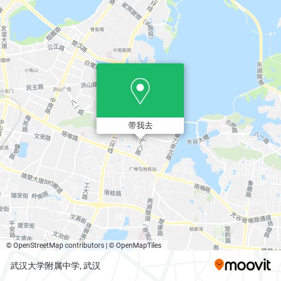 武汉大学附属中学地图