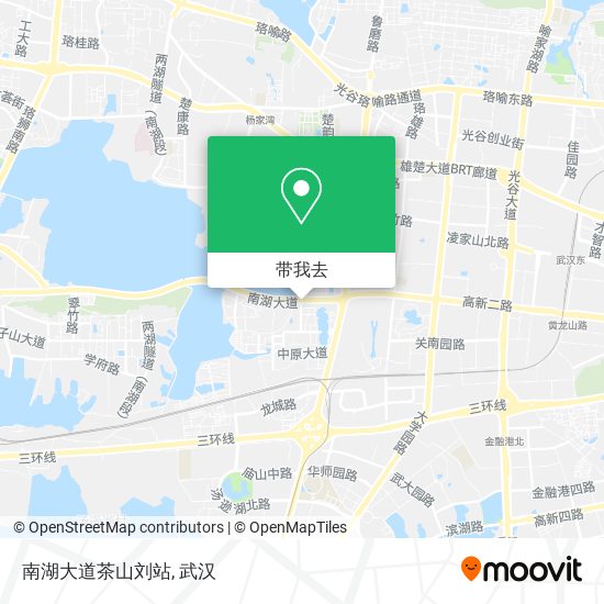 南湖大道茶山刘站地图