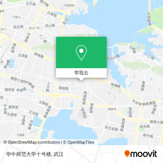 华中师范大学十号楼地图