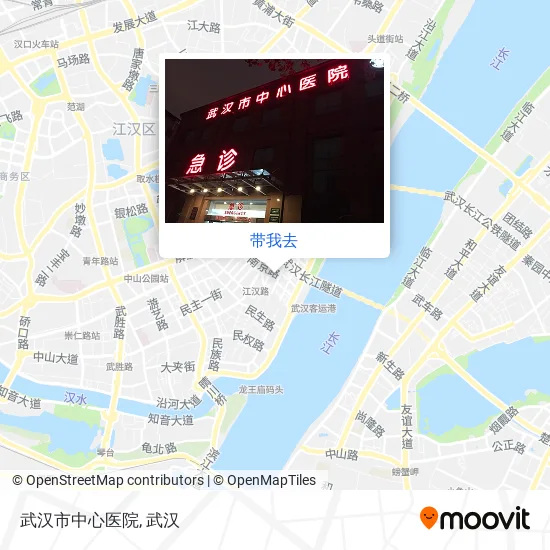 武汉市中心医院地图