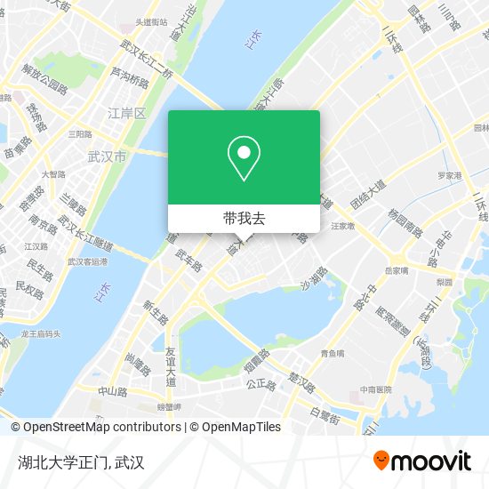 湖北大学正门地图