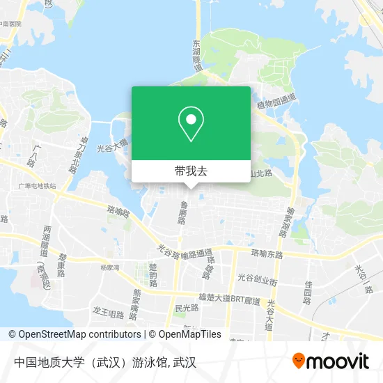 中国地质大学（武汉）游泳馆地图