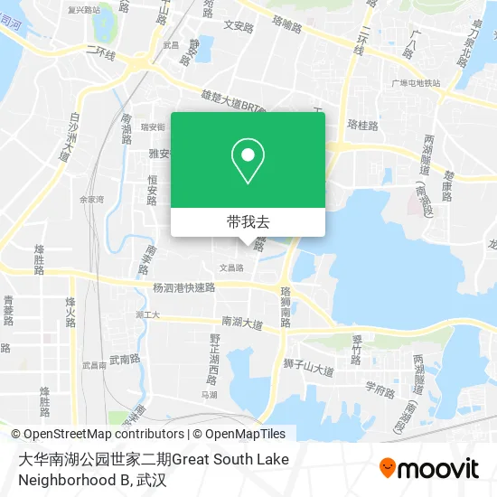 大华南湖公园世家二期Great South Lake Neighborhood B地图
