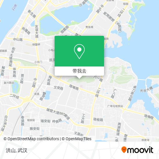 洪山地图