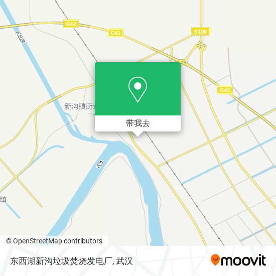 东西湖新沟垃圾焚烧发电厂地图