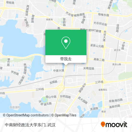 中南财经政法大学东门地图