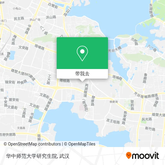 华中师范大学研究生院地图