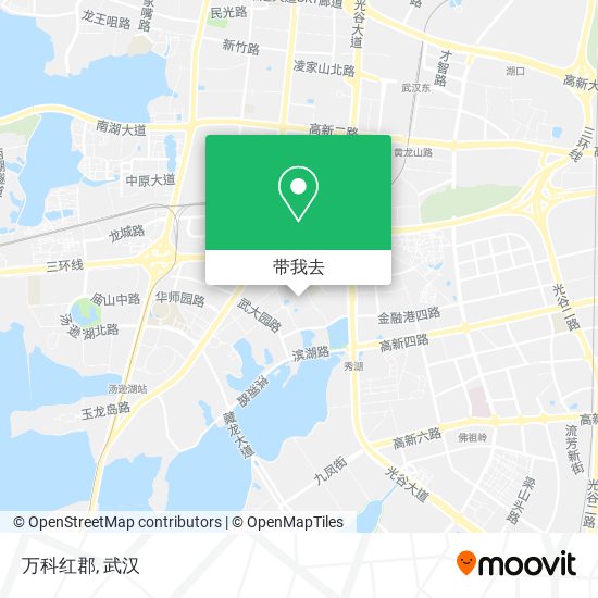 万科红郡地图