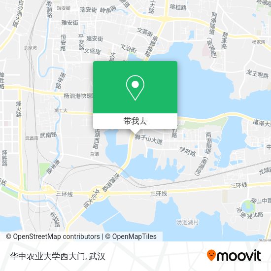华中农业大学西大门地图