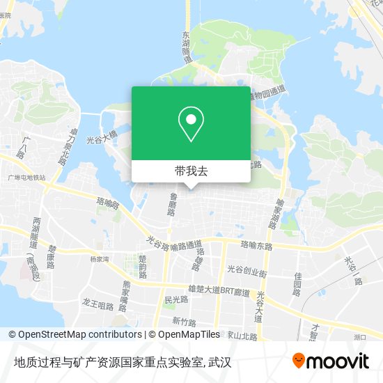 地质过程与矿产资源国家重点实验室地图
