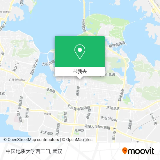 中国地质大学西二门地图