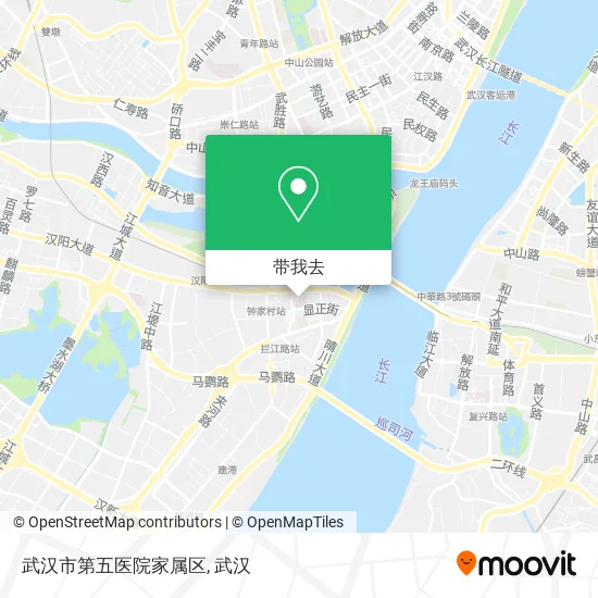 武汉市第五医院家属区地图