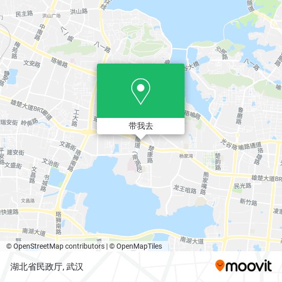 湖北省民政厅地图