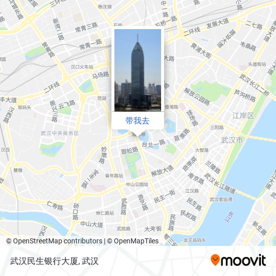 武汉民生银行大厦地图