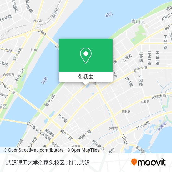 武汉理工大学余家头校区-北门地图