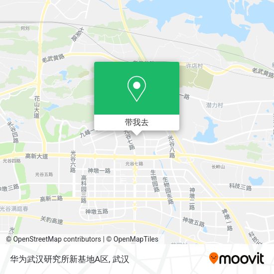 华为武汉研究所新基地A区地图