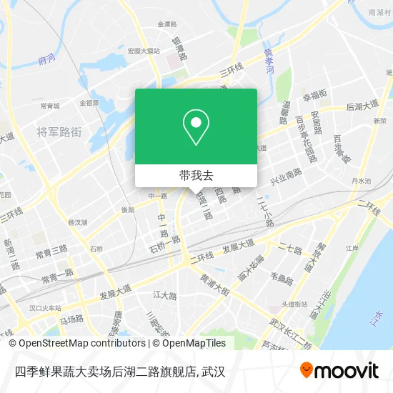 四季鲜果蔬大卖场后湖二路旗舰店地图