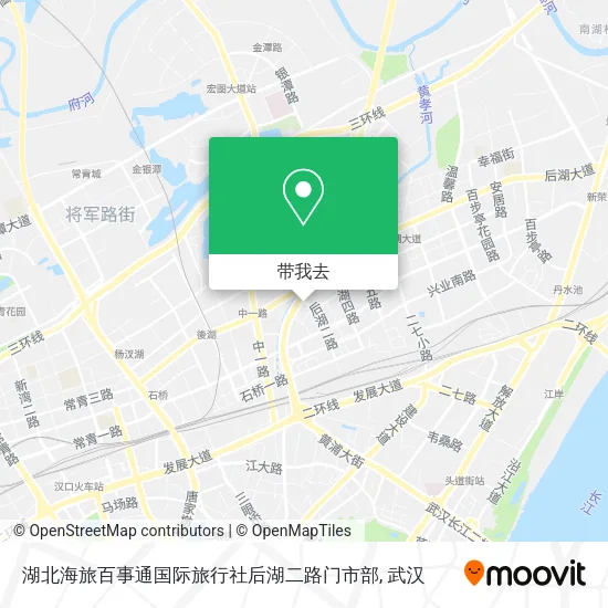 湖北海旅百事通国际旅行社后湖二路门市部地图