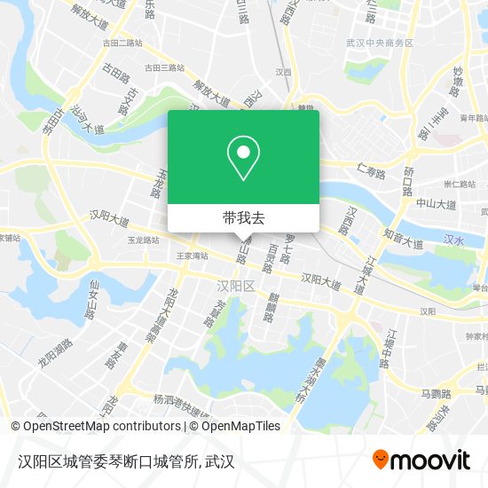汉阳区城管委琴断口城管所地图