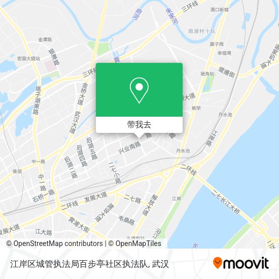 江岸区城管执法局百步亭社区执法队地图