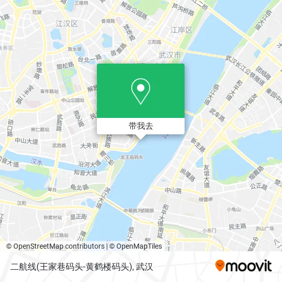 二航线(王家巷码头-黄鹤楼码头)地图