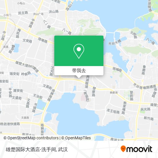 雄楚国际大酒店-洗手间地图