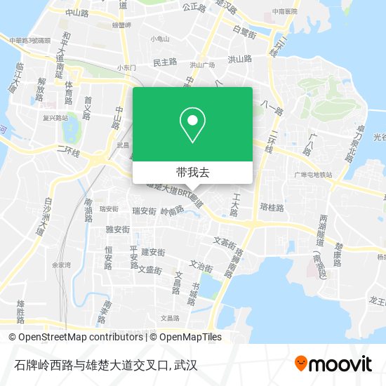 石牌岭西路与雄楚大道交叉口地图