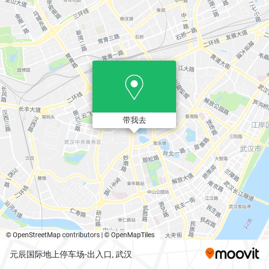 元辰国际地上停车场-出入口地图