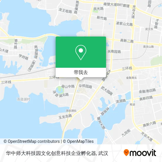 华中师大科技园文化创意科技企业孵化器地图