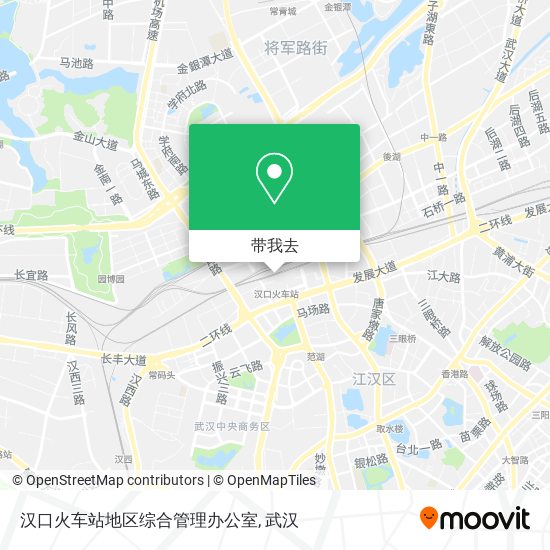 汉口火车站地区综合管理办公室地图