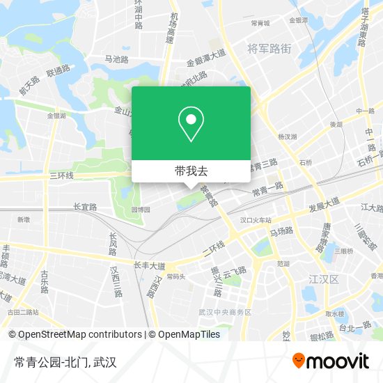 常青公园-北门地图