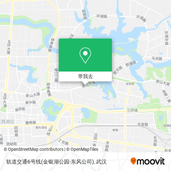 轨道交通6号线(金银湖公园-东风公司)地图