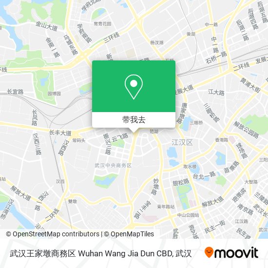 武汉王家墩商務区 Wuhan Wang Jia Dun CBD地图