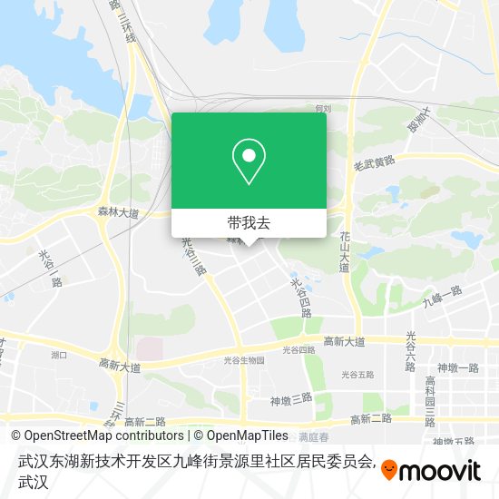 武汉东湖新技术开发区九峰街景源里社区居民委员会地图