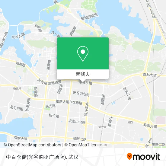 中百仓储(光谷购物广场店)地图