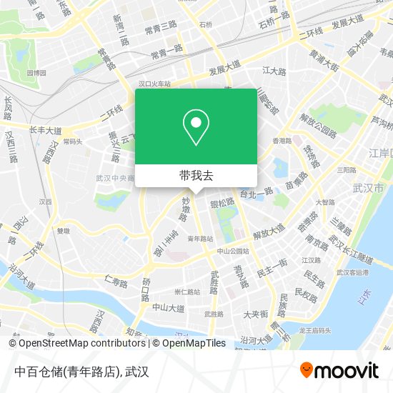 中百仓储(青年路店)地图