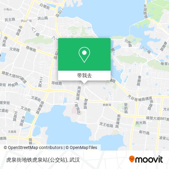 虎泉街地铁虎泉站(公交站)地图