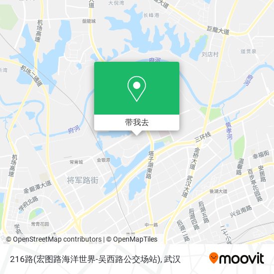 216路(宏图路海洋世界-吴西路公交场站)地图