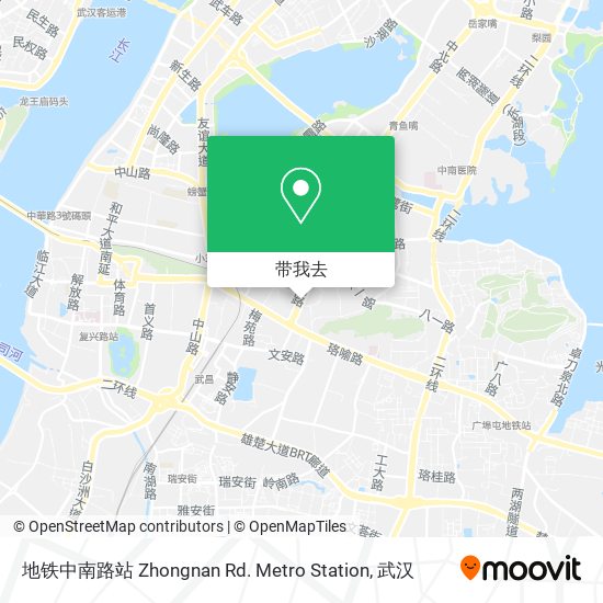 地铁中南路站 Zhongnan Rd. Metro Station地图