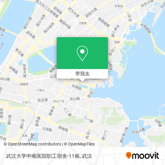 武汉大学中南医院职工宿舍-11栋地图