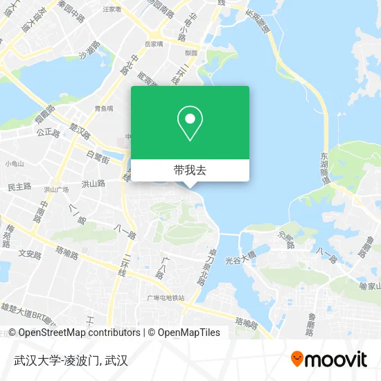 武汉大学-凌波门地图