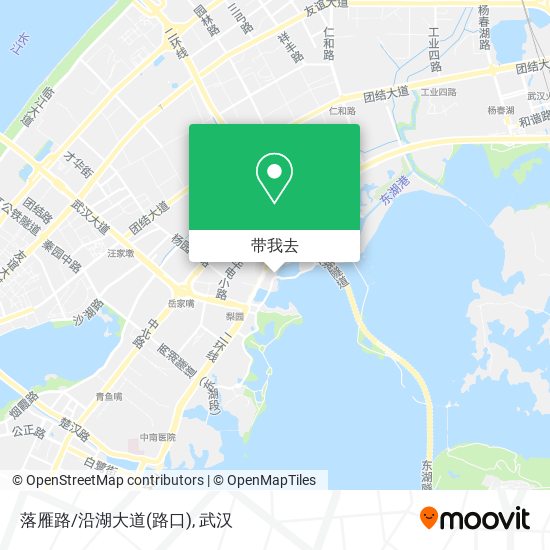 落雁路/沿湖大道(路口)地图