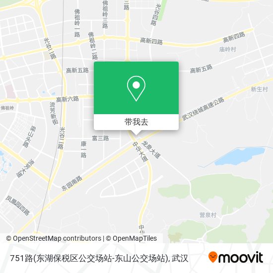 751路(东湖保税区公交场站-东山公交场站)地图