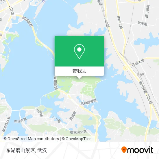 东湖磨山景区地图