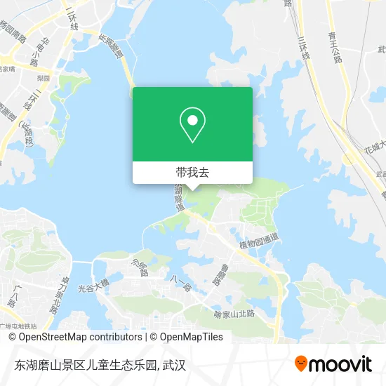 东湖磨山景区儿童生态乐园地图