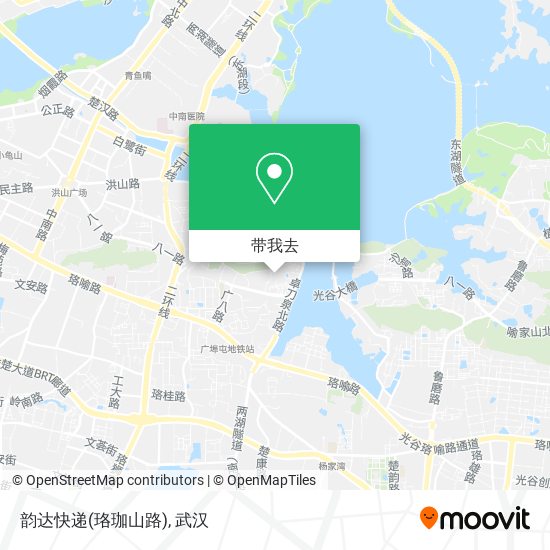 韵达快递(珞珈山路)地图