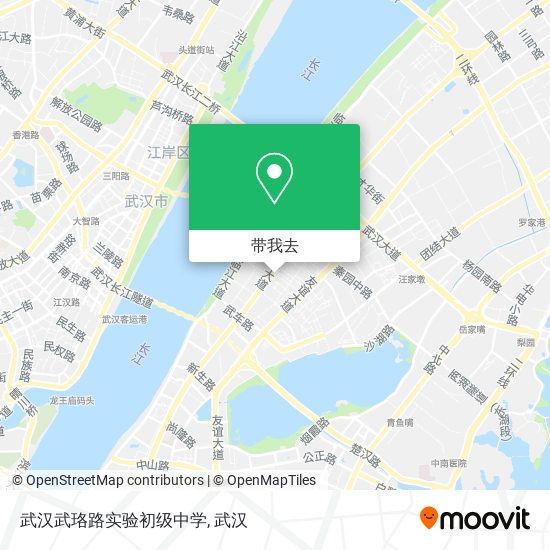 武汉武珞路实验初级中学地图