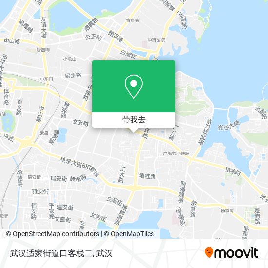 武汉适家街道口客栈二地图