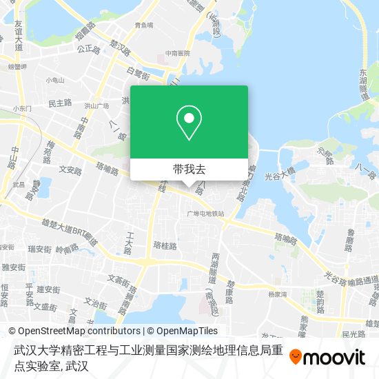 武汉大学精密工程与工业测量国家测绘地理信息局重点实验室地图