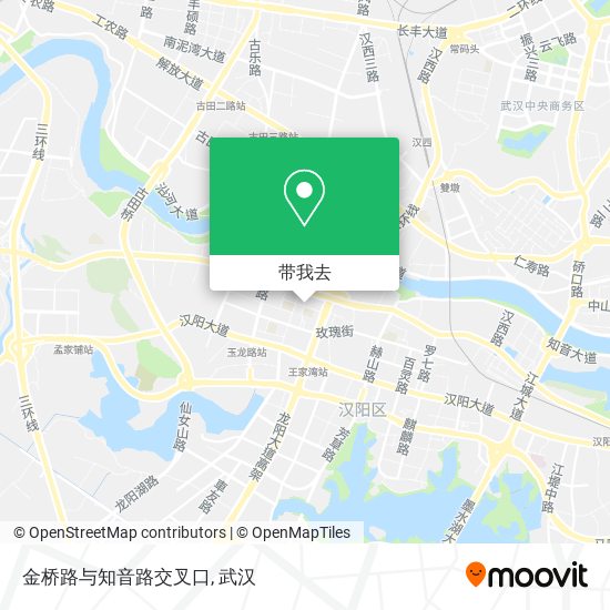 金桥路与知音路交叉口地图